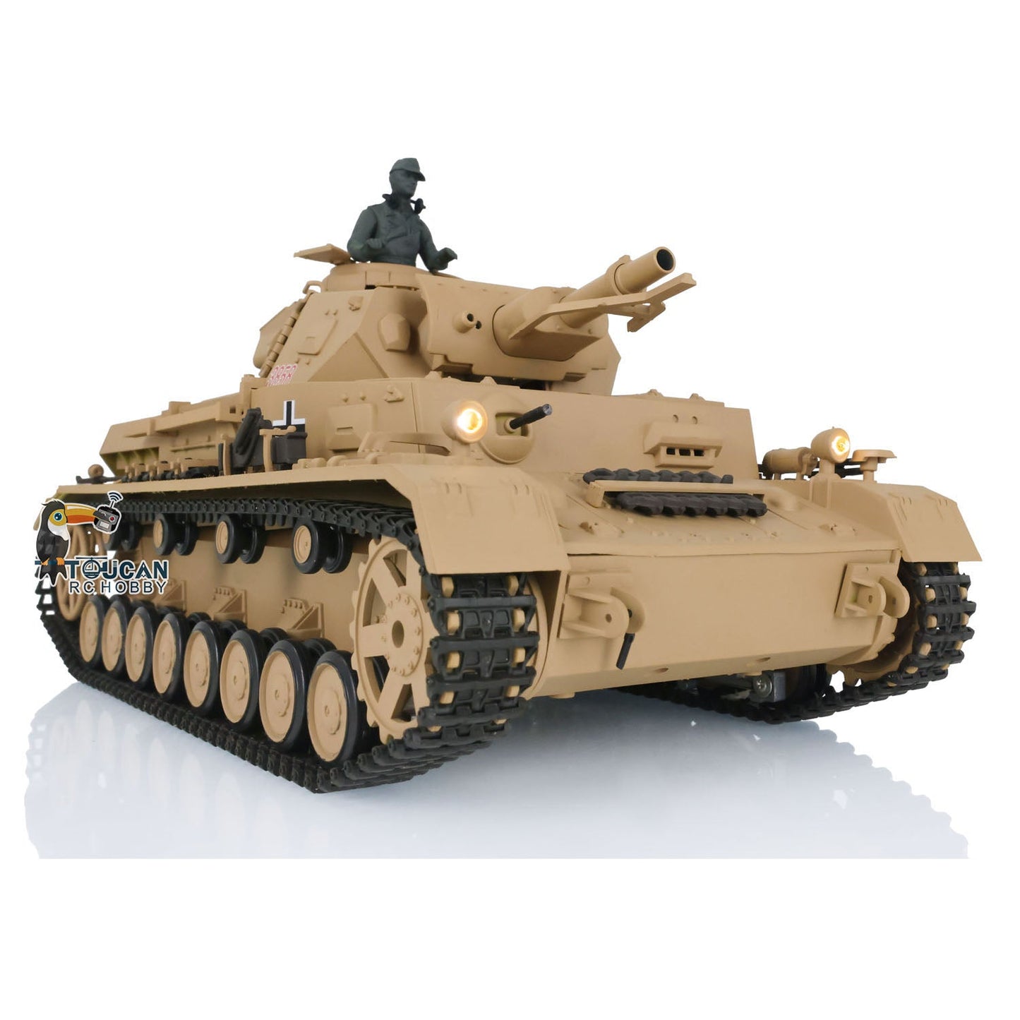 Henglong 1/16 Plastic TK7.0 3858/3859 German Panzer IV F2 F RTR RC Tank FPV Infrared Comkbat 360 Degrees Turret Smoke BB Steel Driving Gearbox Metal Barrel