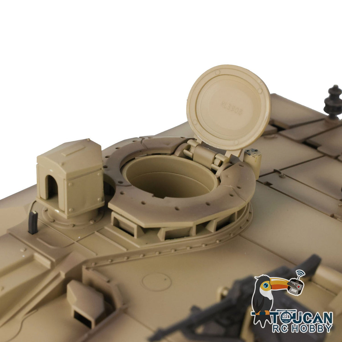 Henglong 1/16 TK7.0 Promotin British Challenger II 3908 RTR RC Tank 360 Degrees Turret Infrared Combat BB Smoke Metal Sprockets Idlers Wheels Gearbox Tracks