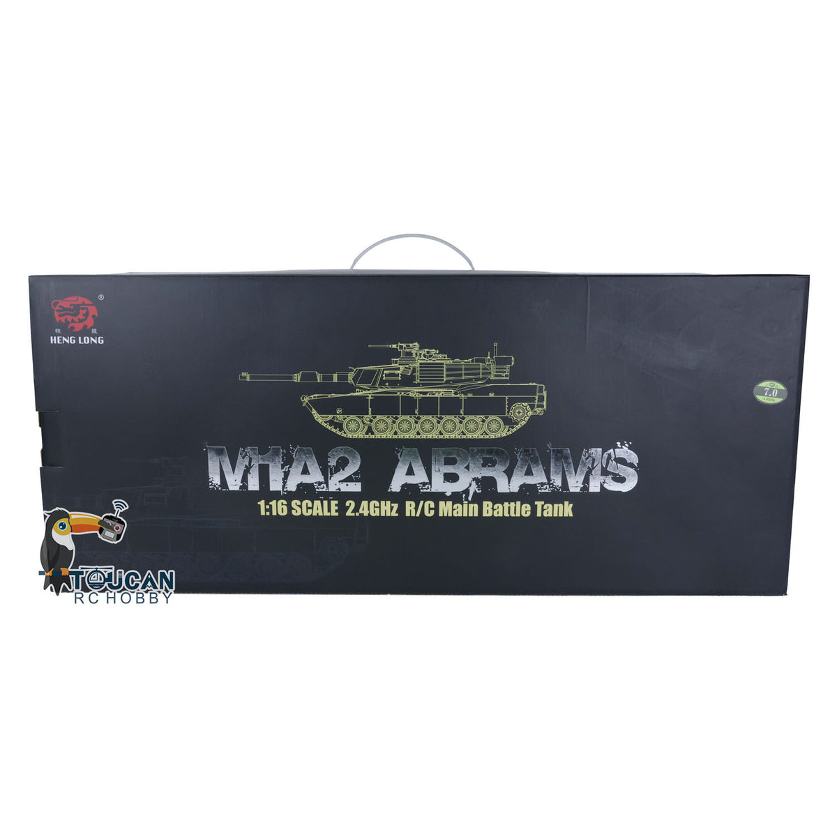 2,4 GHz Henglong 1/16 TK7.0 M1A2 Abrams fahrbereiter ferngesteuerter Panzer 3918 Metallketten Kettenräder Leiträder Rauchgeräusch