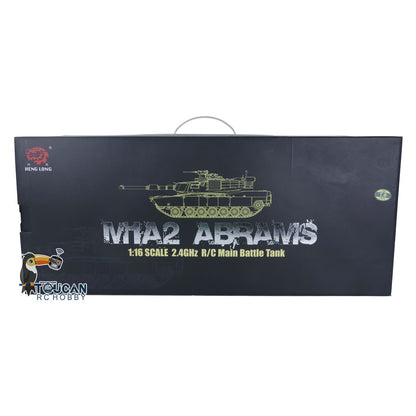2,4 GHz Henglong 1/16 TK7.0 M1A2 Abrams fahrbereiter ferngesteuerter Panzer 3918 Metallketten Kettenräder Leiträder Rauchgeräusch