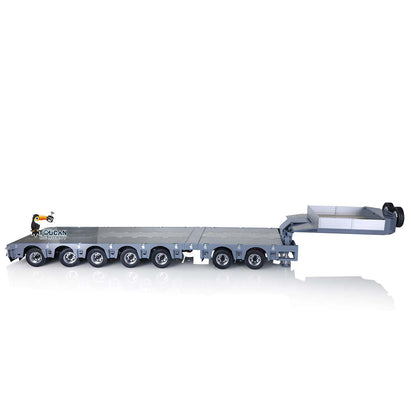 FuryBear 1/14 Skala Broshuis 2 + 5 Achsen Metall Schwere Anhänger W/Motor Servo ESC Licht Aufkleber Für TAMIYA RC Traktor Lkw Modell 