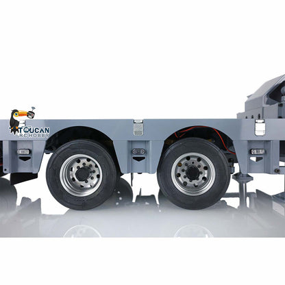 FuryBear 1/14 Skala Broshuis 2 + 5 Achsen Metall Schwere Anhänger W/Motor Servo ESC Licht Aufkleber Für TAMIYA RC Traktor Lkw Modell 