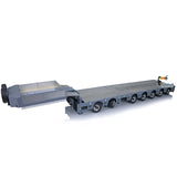 FuryBear 1/14 Scale Broshuis 2+5Axle Metal Heavy Trailer W/ Motor Servo ESC Light Sticker For TAMIYA RC Tractor Truck Model