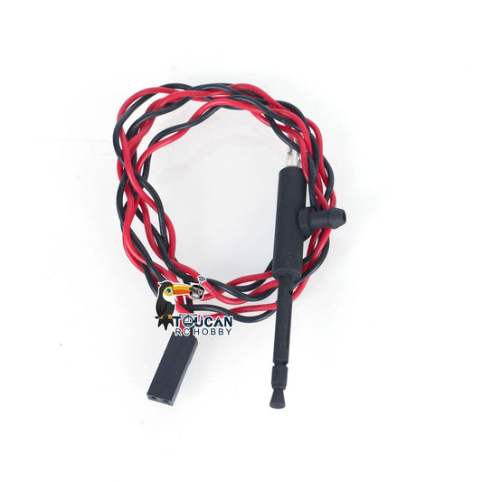 IN Stock Black Metal Machine Gun With LED Light For DIY Refitting Henglong 1/16 Scale RC Remote Control Tank Hobby Model Spare Parts