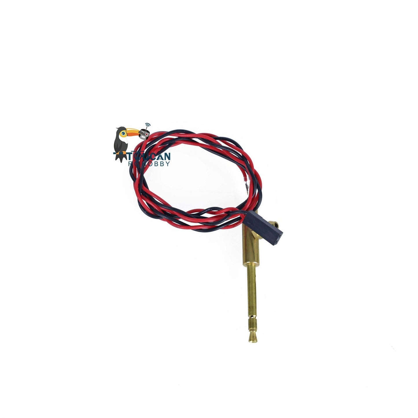 Metal Mini Machine Gun with LED Lights Upgrade DIY Parts for Heng Long 1/16 Scale RC Radio Control Tank Model Parts Golden Color