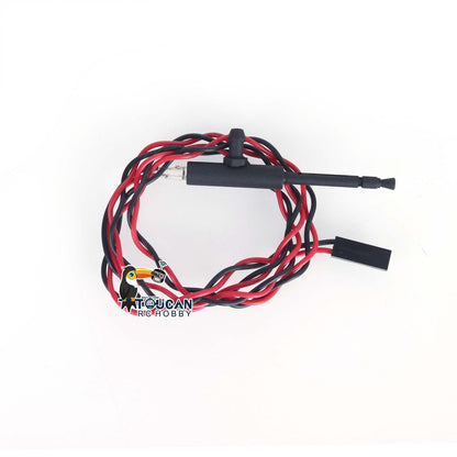 IN Stock Black Metal Machine Gun With LED Light For DIY Refitting Henglong 1/16 Scale RC Remote Control Tank Hobby Model Spare Parts