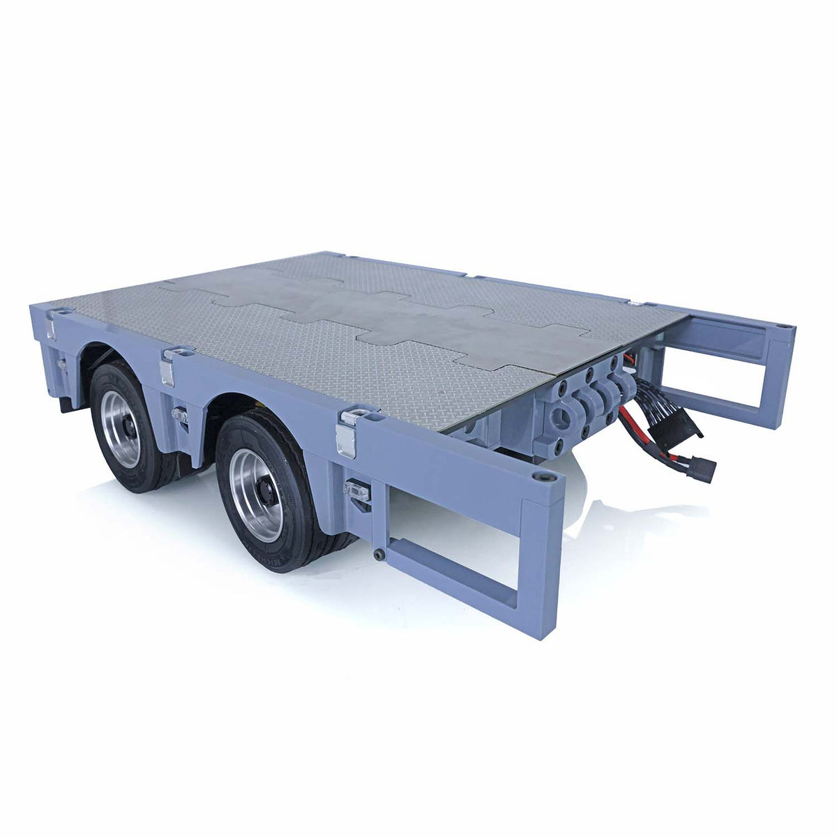 Metall CNC Flache Moudule Anhänger Modul für 1/14 NOOXION 2 + 5 achsen RC anhänger Tamiya Anhänger Fernbedienung Traktor Lkw DIY modelle
