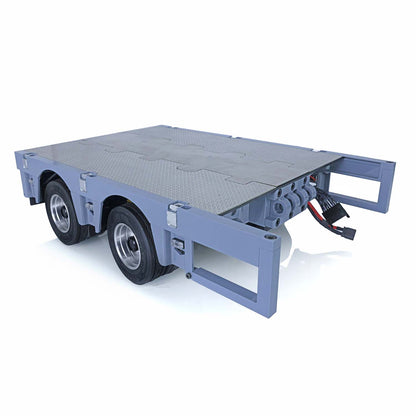 Metall CNC Flache Moudule Anhänger Modul für 1/14 NOOXION 2 + 5 achsen RC anhänger Tamiya Anhänger Fernbedienung Traktor Lkw DIY modelle