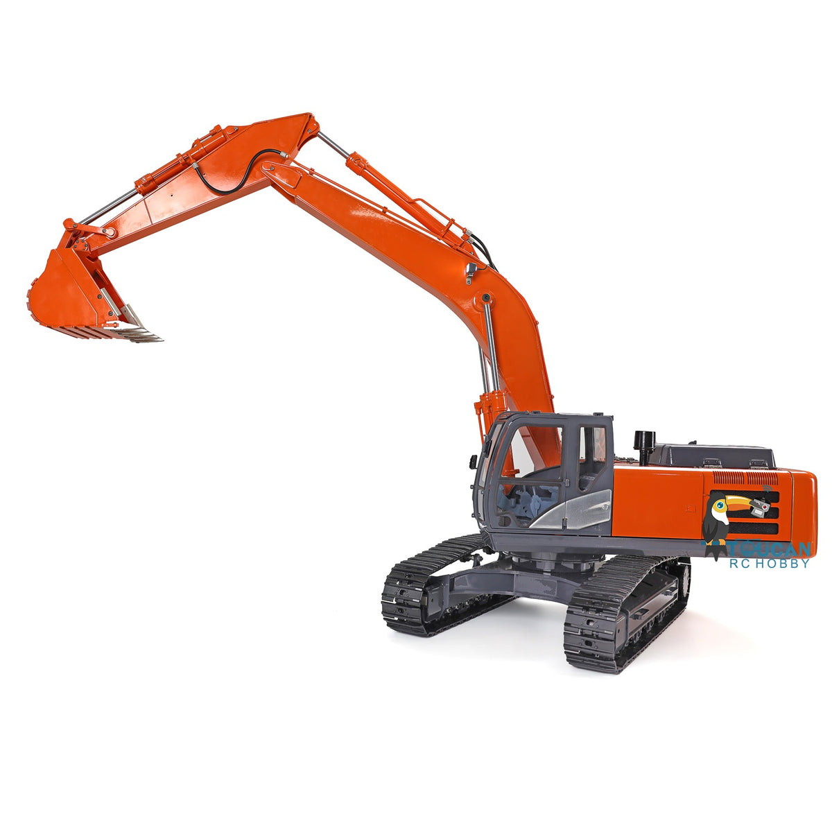 TOUCAN RC HOBBY JZM DIM-H3 1/12 RC Hydraulic Excavator Steel Aluminum Alloy Construction Vehicle with 3-Way Valve for Model Hobbyists