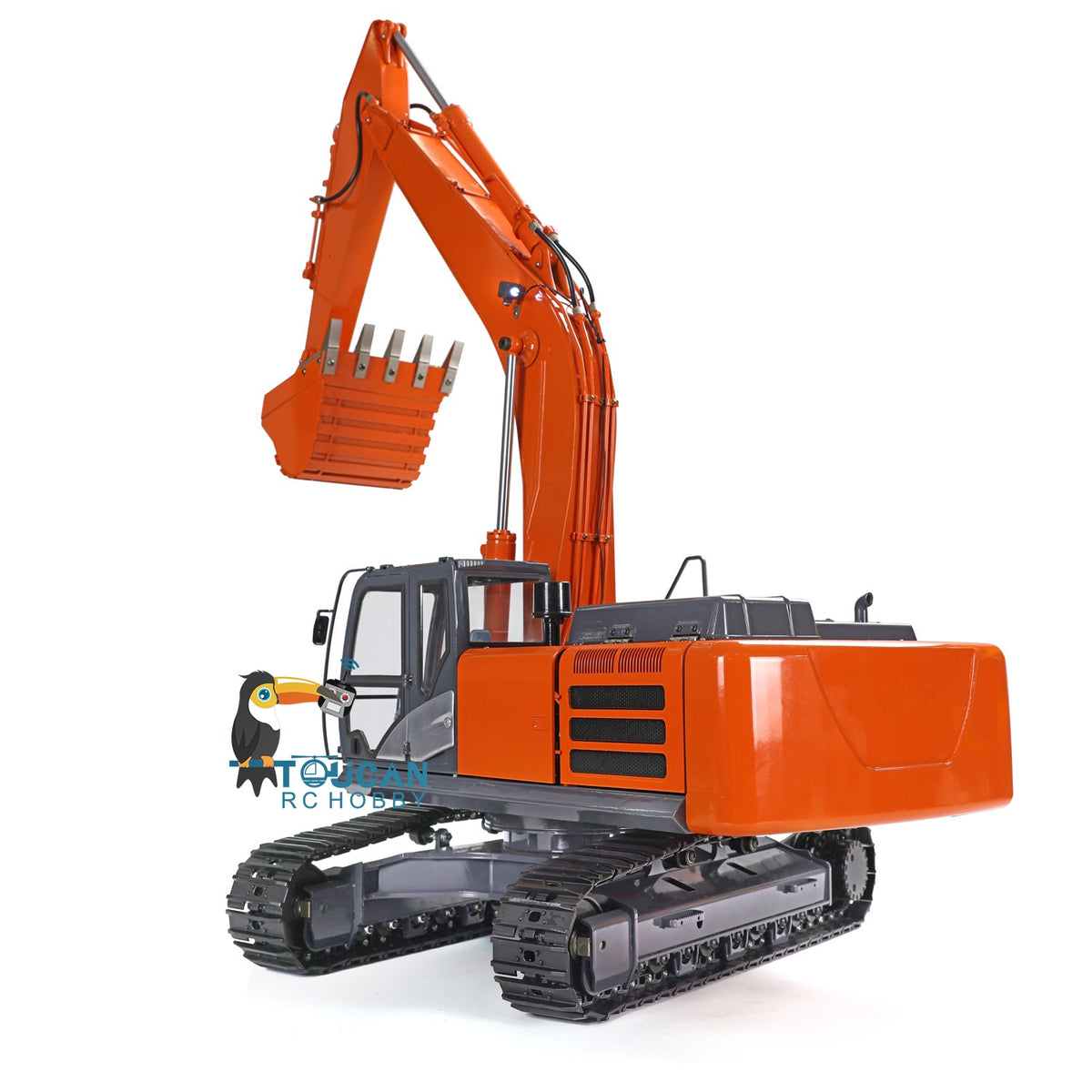 TOUCAN RC HOBBY JZM DIM-H3 1/12 RC Hydraulic Excavator Steel Aluminum Alloy Construction Vehicle with 3-Way Valve for Model Hobbyists