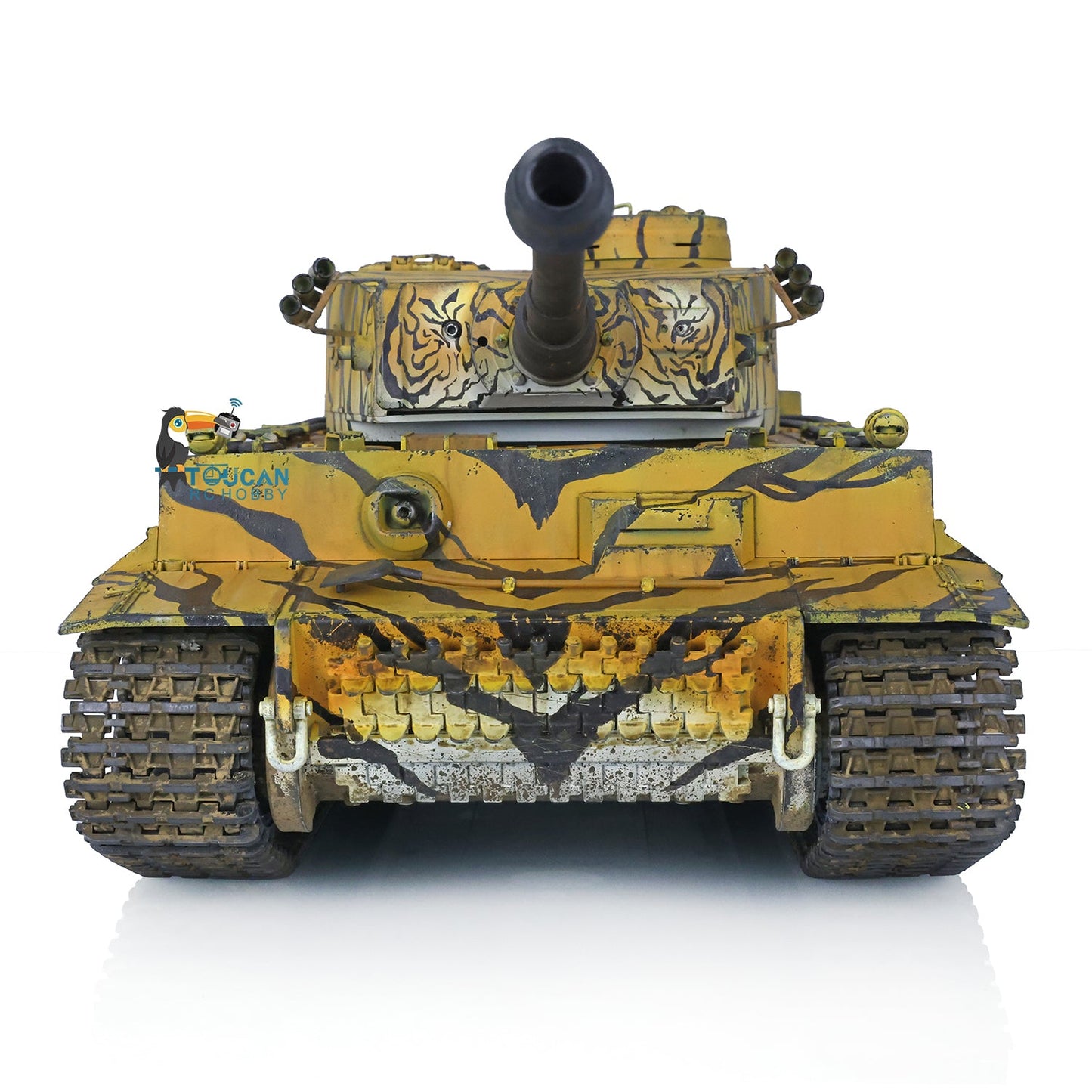 Henglong 1/16 TK7.0 German Tiger I RC Main Battle Tank 3818 Remote Control Customized Color Metal Barrel Gearbox Road Wheels FPV