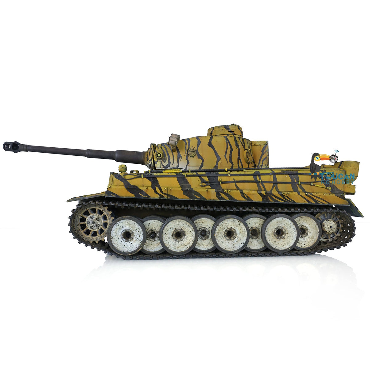Henglong 1/16 TK7.0 German Tiger I RC Main Battle Tank 3818 Remote Control Customized Color Metal Barrel Gearbox Road Wheels FPV