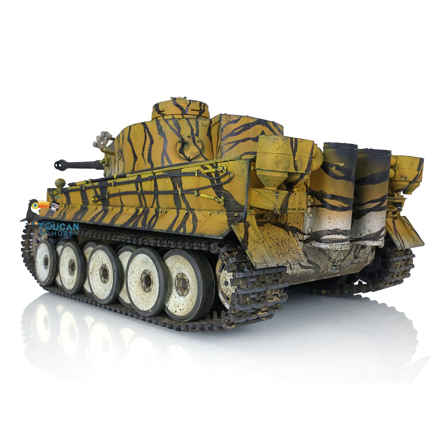 Henglong 1/16 TK7.0 German Tiger I RC Main Battle Tank 3818 Remote Control Customized Color Metal Barrel Gearbox Road Wheels FPV