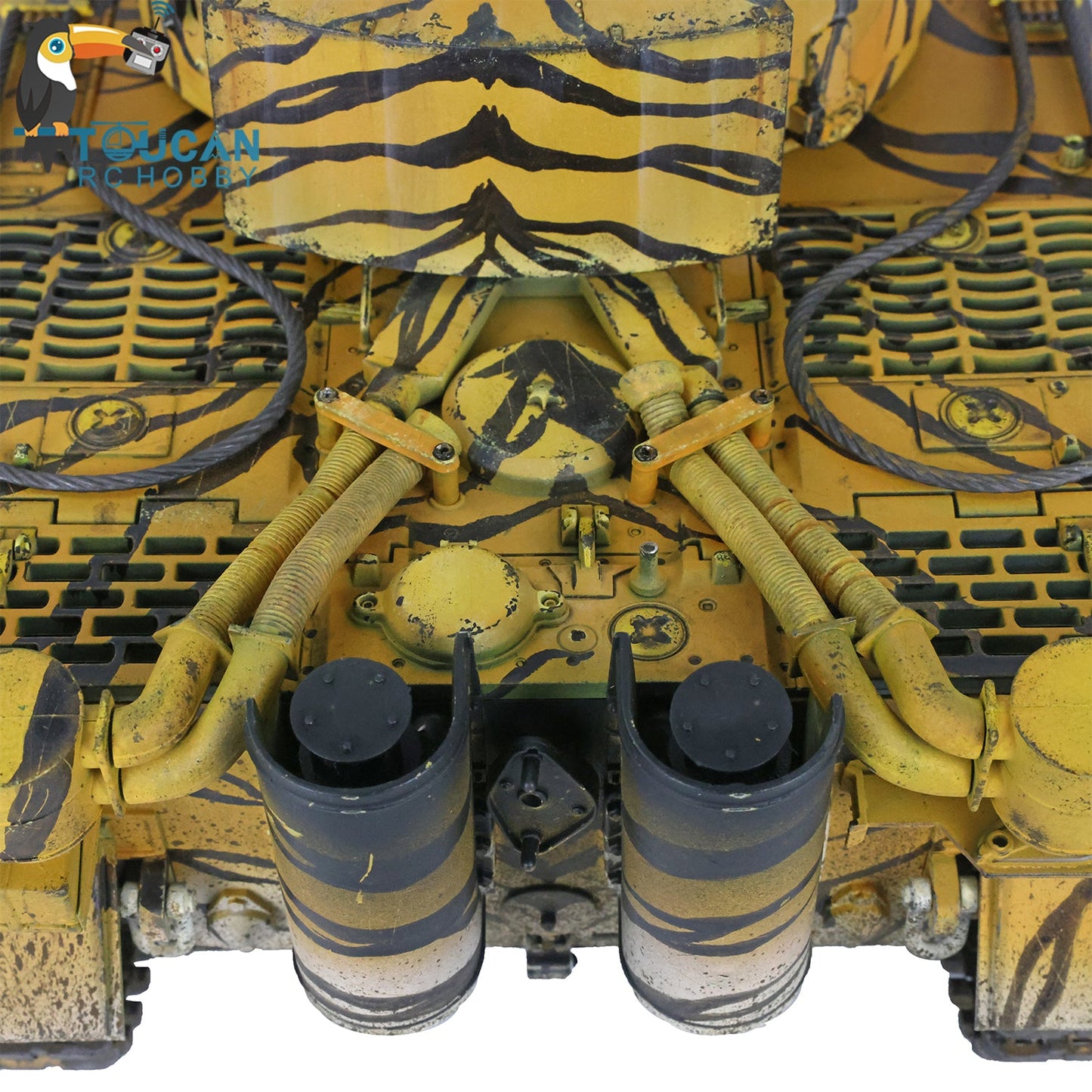 Henglong 1/16 Promotion TK7.0 German Tiger I RTR RC Tank 3818 Special Spray Painting with Barrel Recoil FPV IR BB Smoke Metal Tracks Sprockets Idlers Wheels Gearbox
