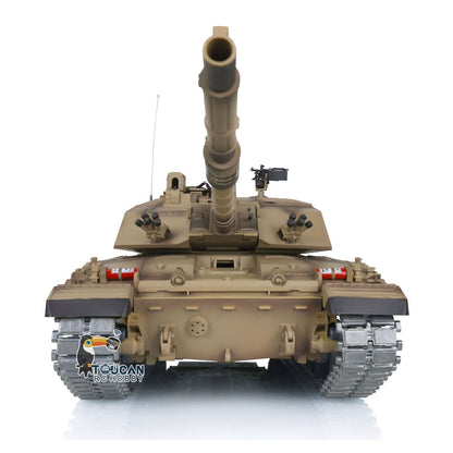 Henglong 1/16 TK7.0 Promotin British Challenger II 3908 RTR RC Tank 360 Degrees Turret Infrared Combat BB Smoke Metal Sprockets Idlers Wheels Gearbox Tracks