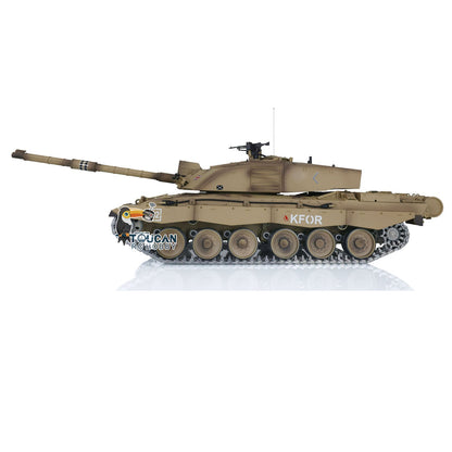 Henglong 1/16 TK7.0 Promotin British Challenger II 3908 RTR RC Tank 360 Degrees Turret Infrared Combat BB Smoke Metal Sprockets Idlers Wheels Gearbox Tracks