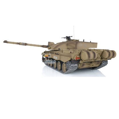 Henglong 1/16 7.0 Upgraded Challenger II 3908 RTR RC Tank Military Vehicle BB IR Smoke 340 Degree Turret Metal Tracks Drive Idler Wheels