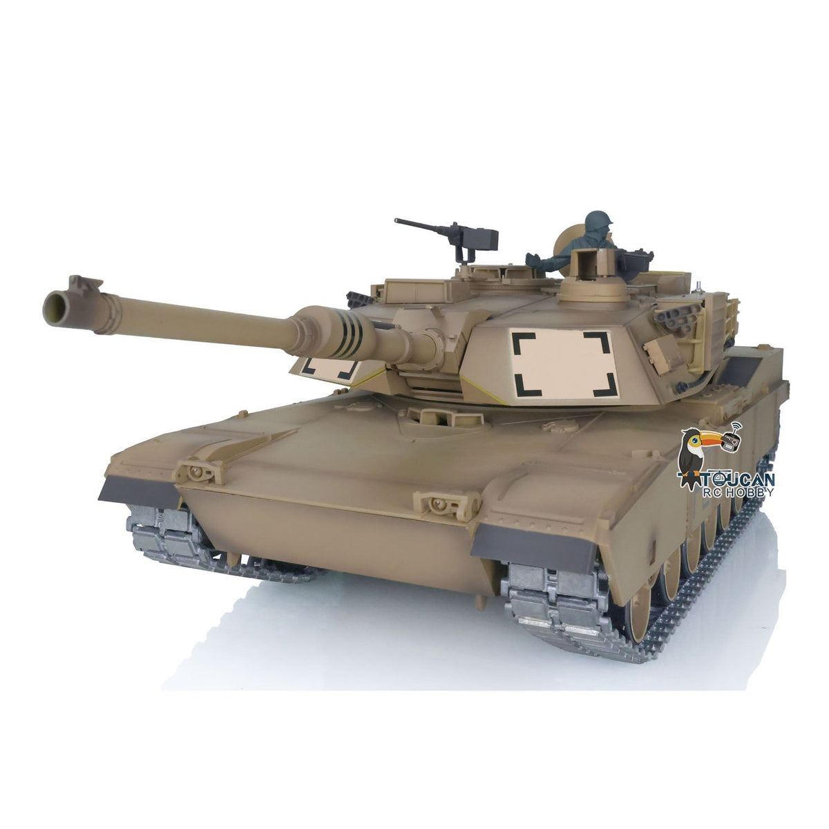 Henglong 1/16 TK7.0 2.4G Promotion USA Abrams M1A2 3918 RTR RC Tank Model with BB IR Smoke Metal Barrel Sprockets Idlers Wheels