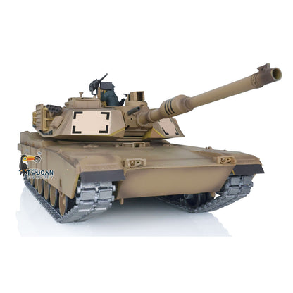 2,4 GHz Henglong 1/16 TK7.0 M1A2 Abrams fahrbereiter ferngesteuerter Panzer 3918 Metallketten Kettenräder Leiträder Rauchgeräusch