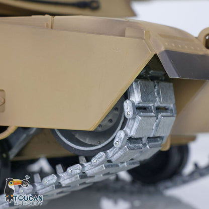 Henglong 1/16 TK7.0 2.4G Promotion USA Abrams M1A2 3918 RTR RC Tank Model with BB IR Smoke Metal Barrel Sprockets Idlers Wheels