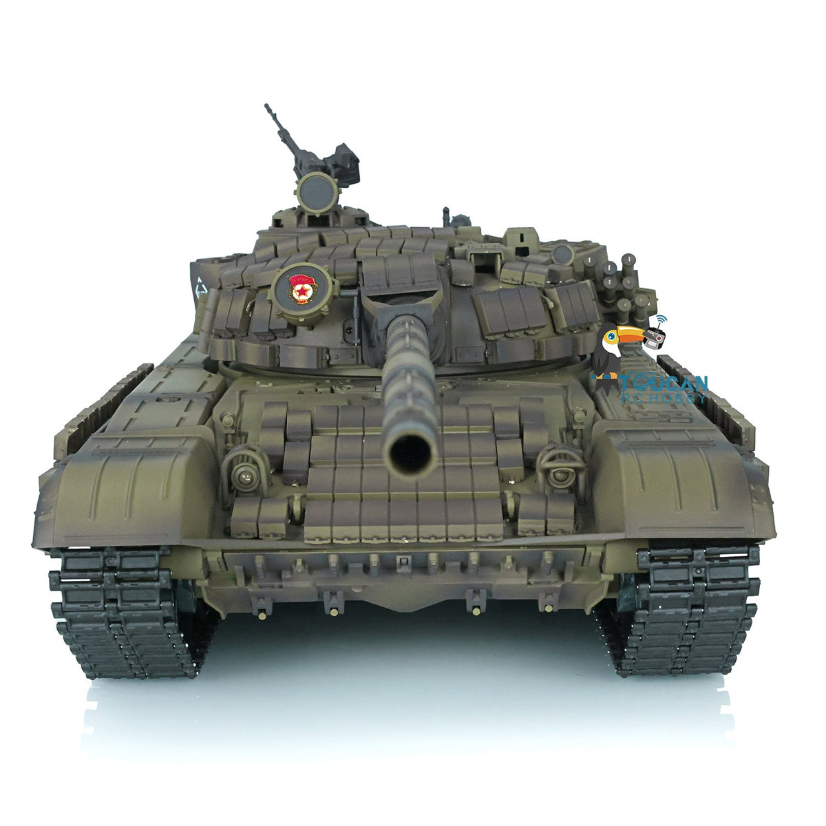 Heng Long 1/16 TK7.0 Plastic Soviet T72 RTR RC Tank 3939 with Steel Gearbox Armor 360 Degree Turret BB Infrared Combat Smoke