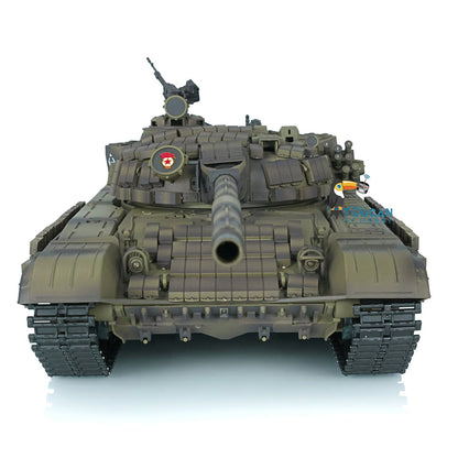 Henglong 2.4G 1/16 TK7.0 Plastic Russian T72 3939 RTR RC Tank with 360 Degrees Turret Red Eyes BB Unit Infrared Combat Smoke