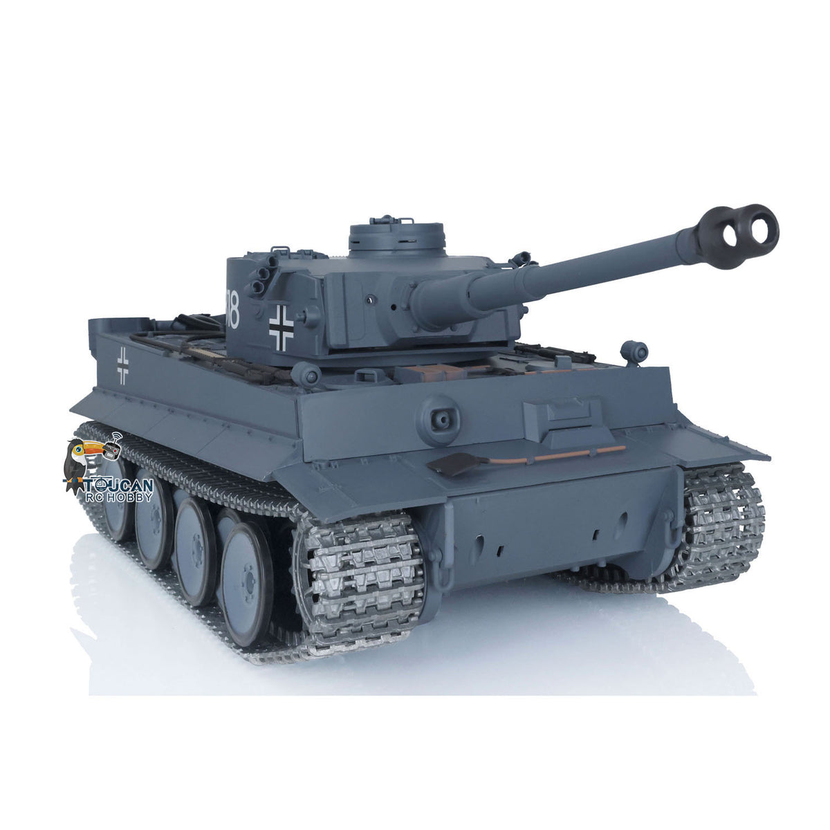 TOUCAN RC HOBBY Fast Free Shipping US Warehouse Henglong Metal 1/16 7.0 Upgraded RTR RC Tank German Tiger I 3818 Metal Tracks Wheels Infrared Combating System BB Shooting Unit