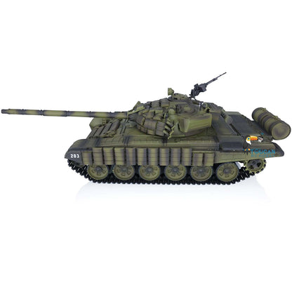 Henglong 2.4G 1/16 TK7.0 Plastic Russian T72 3939 RTR RC Tank with 360 Degrees Turret Red Eyes BB Unit Infrared Combat Smoke