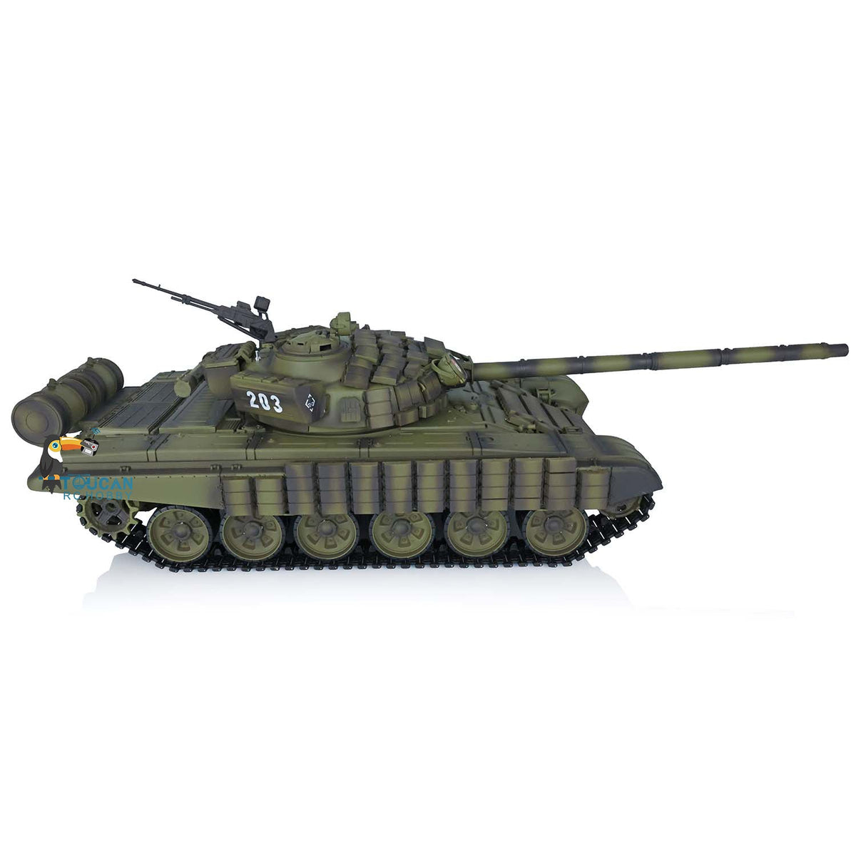 Heng Long 1/16 TK7.0 Plastic Soviet T72 RTR RC Tank 3939 with Steel Gearbox Armor 360 Degree Turret BB Infrared Combat Smoke