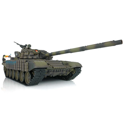 Henglong 2.4G 1/16 TK7.0 Plastic Russian T72 3939 RTR RC Tank with 360 Degrees Turret Red Eyes BB Unit Infrared Combat Smoke