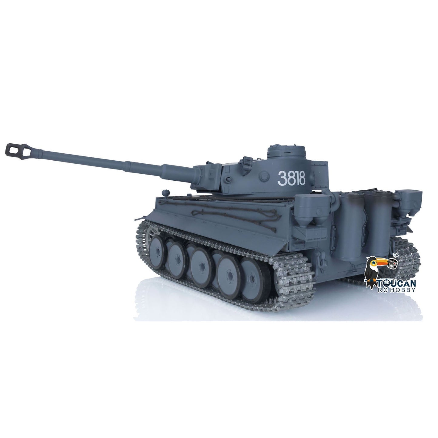 Henglong 1/16 TK7.0 Promotion Tiger I RC Tank 3818 with Barrel Recoil 360 Degrees Turret IR Smoke Metal Tracks Sprockets Idlers Wheels