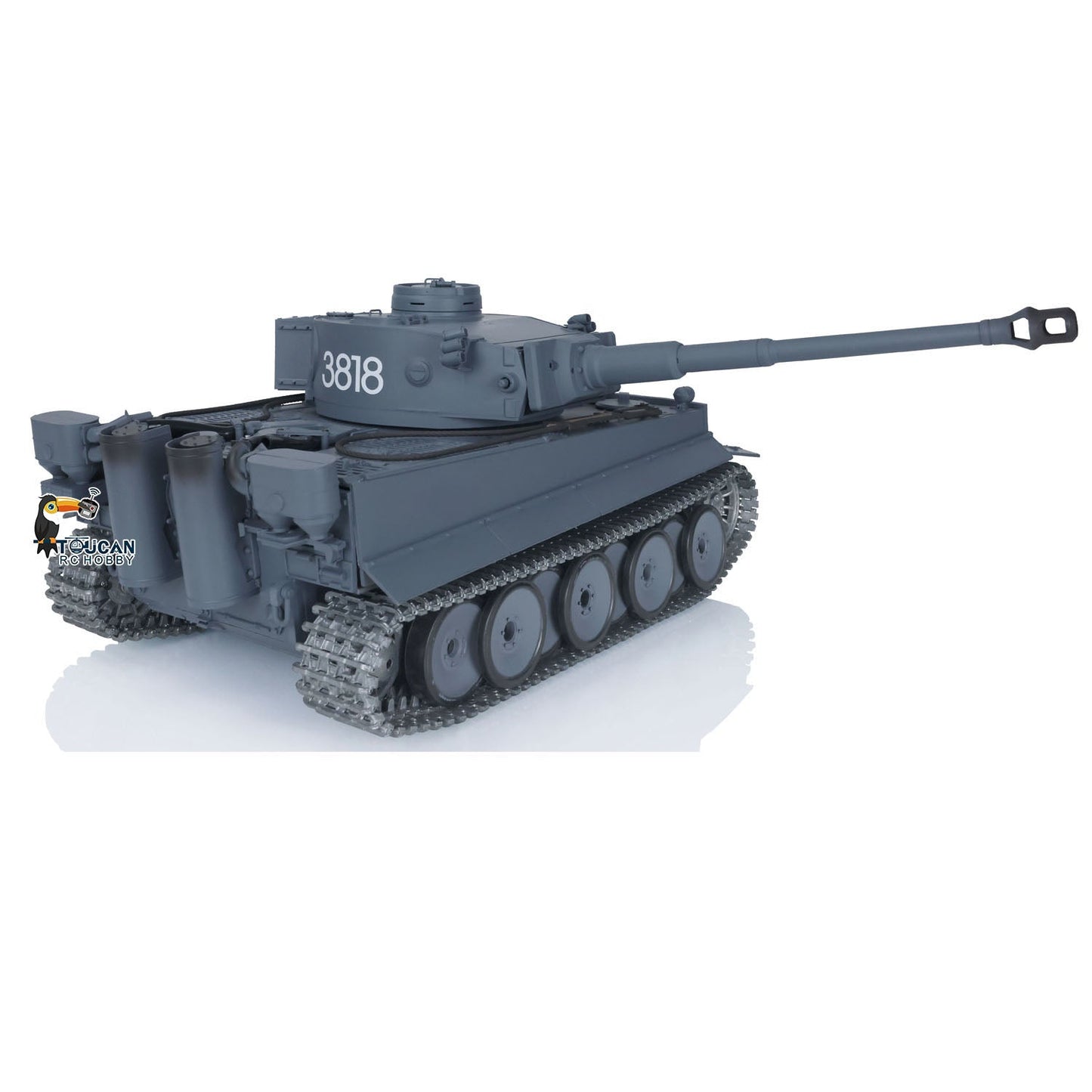 Henglong 1/16 Promotion TK7.0 German Tiger I RTR RC Tank 3818 Special Spray Painting with Barrel Recoil FPV IR BB Smoke Metal Tracks Sprockets Idlers Wheels Gearbox