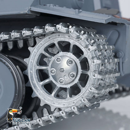 Henglong 1/16 TK7.0 Promotion Tiger I RC Tank 3818 with Barrel Recoil 360 Degrees Turret IR Smoke Metal Tracks Sprockets Idlers Wheels