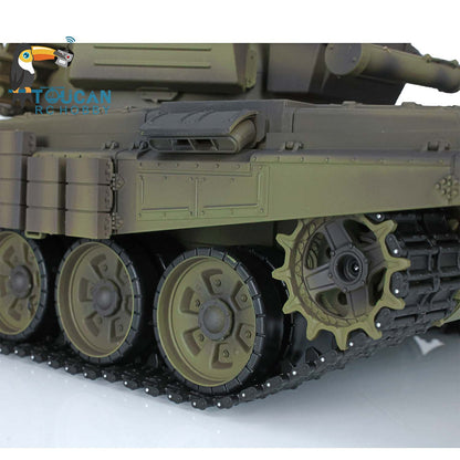 Henglong 2.4G 1/16 TK7.0 Plastic Russian T72 3939 RTR RC Tank with 360 Degrees Turret Red Eyes BB Unit Infrared Combat Smoke
