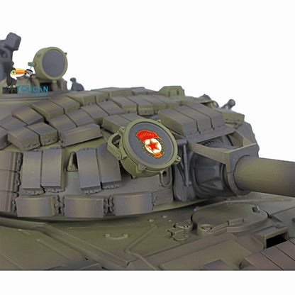 Henglong 2.4G 1/16 TK7.0 Plastic Russian T72 3939 RTR RC Tank with 360 Degrees Turret Red Eyes BB Unit Infrared Combat Smoke