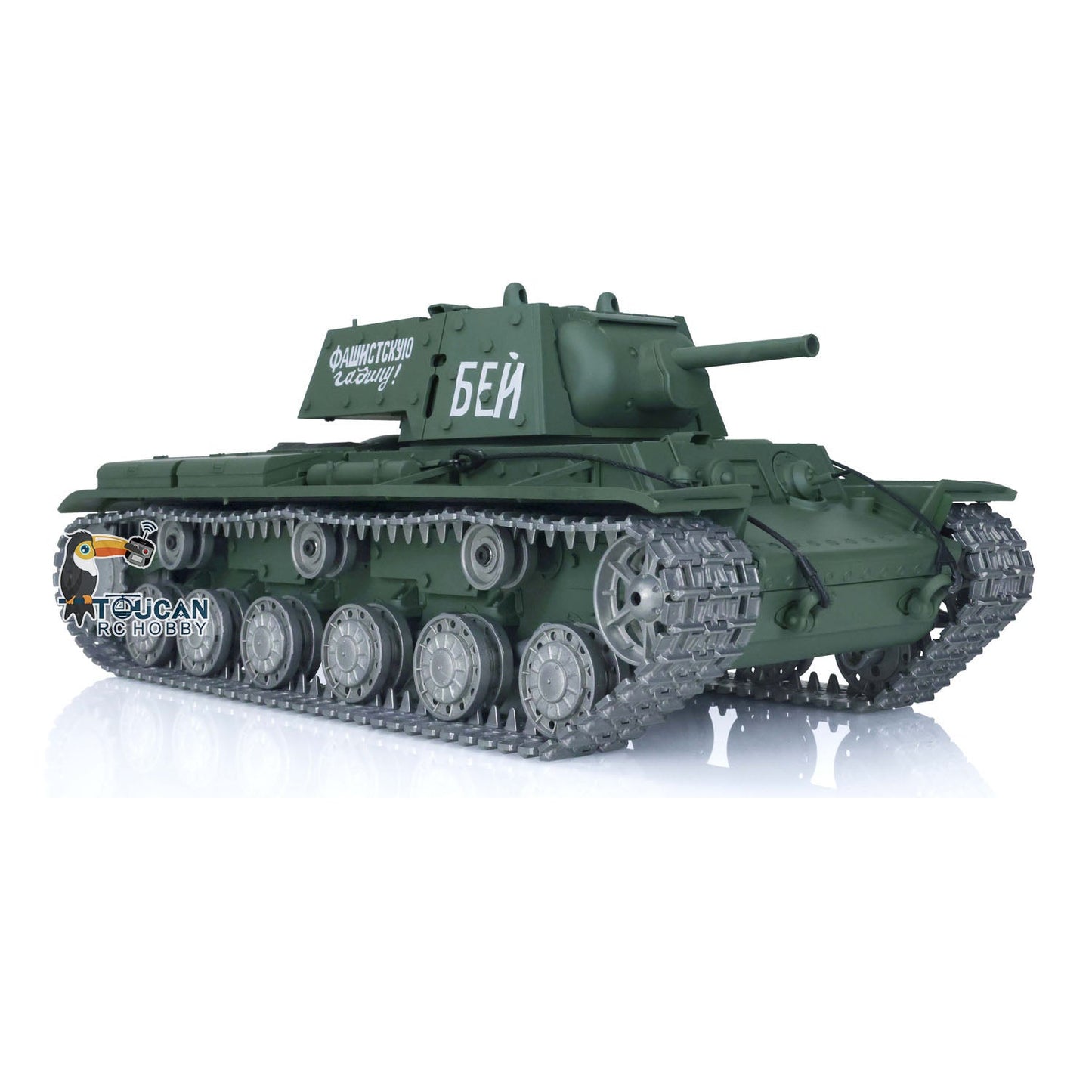 Henglong 1/16 TK7.0 Soviet KV-1 RTR RC Tank 3878 Smoke BB IR 360 Degree Turret Metal Barrel Tracks Sprockets Idlers Road Wheels Gearbox
