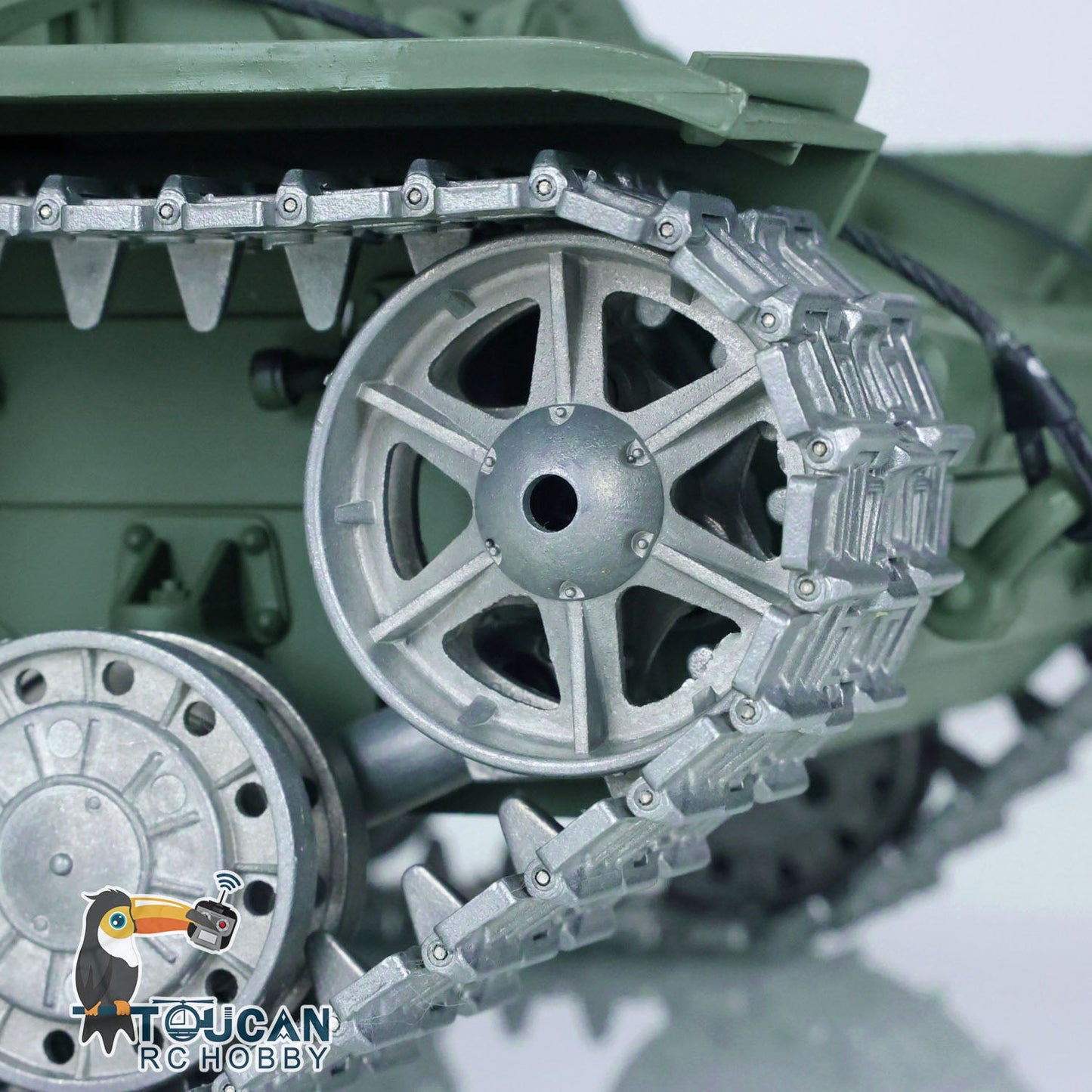 Henglong 1/16 TK7.0 Soviet KV-1 RTR RC Tank 3878 Smoke BB IR 360 Degree Turret Metal Barrel Tracks Sprockets Idlers Road Wheels Gearbox