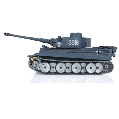 Schnelles freies Verschiffen Henglong 1/16 7.0 Tiger I RTR RC Tank 3818 W/Fass Rückstoß Metallketten Räder BB Einheit Elektrisches Militärfahrzeug