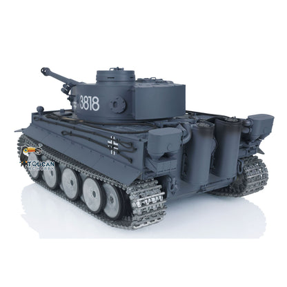 Schnelles freies Verschiffen Henglong 1/16 7.0 Tiger I RTR RC Tank 3818 W/Fass Rückstoß Metallketten Räder BB Einheit Elektrisches Militärfahrzeug