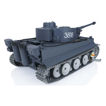 HengLong 1/16 German Tiger I RTR RC Tank 3818 with Barrel Recoil 360 Degrees Turret BB IR Smoke Metal Sprockets Idlers Road Wheels Chassis Plastic Hull