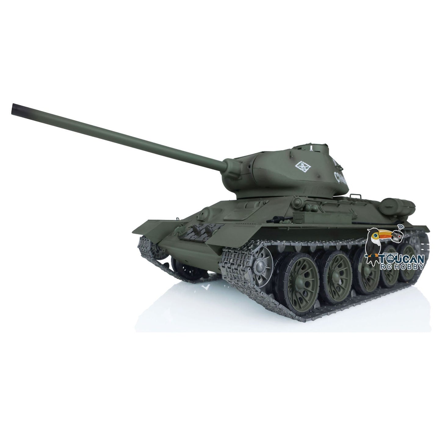 Henglong 1/16 TK7.0 Promotion Soviet T34-85 RTR RC Tank 3909 with 360 Degrees Turret BB Infrared Combat Smoke Metal Sprockets Idlers Wheels