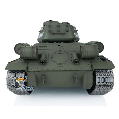 Henglong 1/16 TK7.0 Sowjetischer T34-85 I RC RTR BB IR Panzer 3909 mit 360°-Turm FPV Metallketten Kettenräder Leiträder Rauch Sound