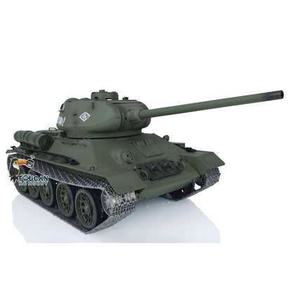 Henglong 1/16 TK7.0 Sowjetischer T34-85 I RC RTR BB IR Panzer 3909 mit 360°-Turm FPV Metallketten Kettenräder Leiträder Rauch Sound