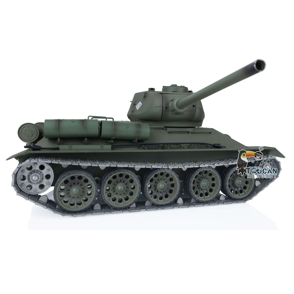 Henglong 1/16 TK7.0 Promotion Soviet T34-85 RTR RC Tank 3909 with 360 Degrees Turret BB Infrared Combat Smoke Metal Sprockets Idlers Wheels