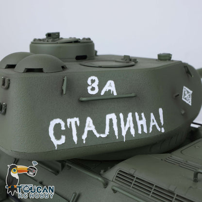 Henglong 1/16 TK7.0 Sowjetischer T34-85 I RC RTR BB IR Panzer 3909 mit 360°-Turm FPV Metallketten Kettenräder Leiträder Rauch Sound