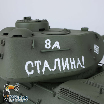 Henglong 1/16 TK7.0 Promotion Soviet T34-85 RTR RC Tank 3909 with 360 Degrees Turret BB Infrared Combat Smoke Metal Sprockets Idlers Wheels