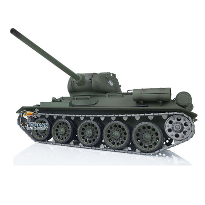 Henglong 1/16 TK7.0 Sowjetischer T34-85 I RC RTR BB IR Panzer 3909 mit 360°-Turm FPV Metallketten Kettenräder Leiträder Rauch Sound