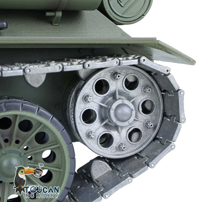Henglong 1/16 TK7.0 Promotion Soviet T34-85 RTR RC Tank 3909 with 360 Degrees Turret BB Infrared Combat Smoke Metal Sprockets Idlers Wheels