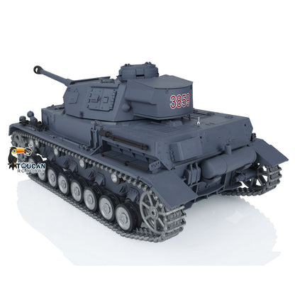 Henglong 1/16 TK7.0 Promotion 3859 German Panzer IV F2 RTR RC Tank IR BB 360 Degrees Turret Smoke Metal Barrel Tracks Sprockets Idlers Road Wheels Gearbox