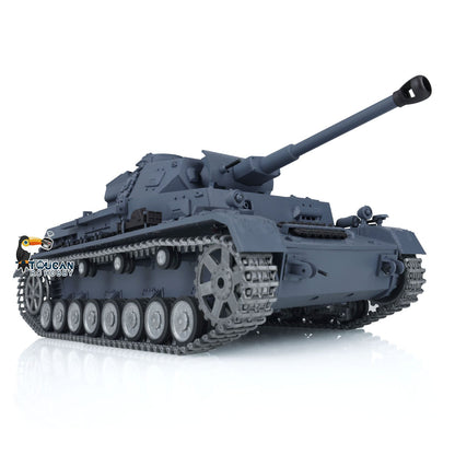 Henglong 1/16 TK7.0 Promotion 3859 German Panzer IV F2 RTR RC Tank IR BB 360 Degrees Turret Smoke Metal Barrel Tracks Sprockets Idlers Road Wheels Gearbox